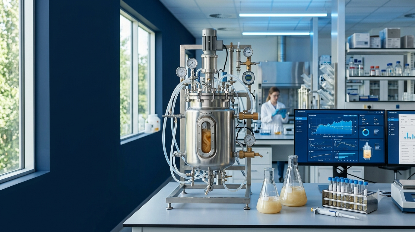 Bioreactor in a process-development lab